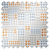 Watercolour Triangles, Blues - Roller Blind